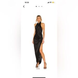 Amanda Uprichard - X Revolve Samba Gown in Black